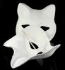 Unpainted Blank White Paper Pulp Cat Mask för kvinnor Miljö DIY Fine Art Painting Program Masquerade Party Half Mask 10st / Lot