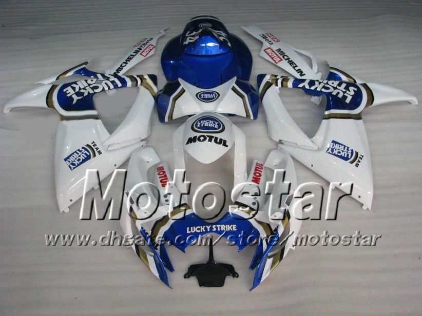 SUZUKI 2006 2007 için enjeksiyon kalıp kaporta kiti GSXR 600 750 K6 GSXR600 GSXR750 06 07 R600 R750 Şanslı Grev kaporta seti