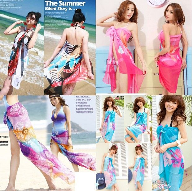 Nova Chegada Sexy Pareo Vestido Sarong Biquíni Cover Up Envoltório Cachecol Swim swimwear Praia Bonito Sarong Encantador Swimwear Cachecol Xale Sarong