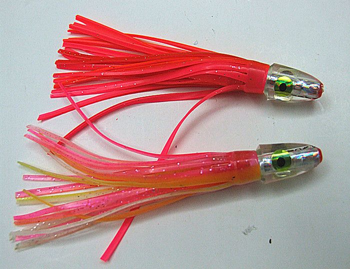 9" Trolling Lure Octopus Skirt Water Outlet Designed For Deep Sea