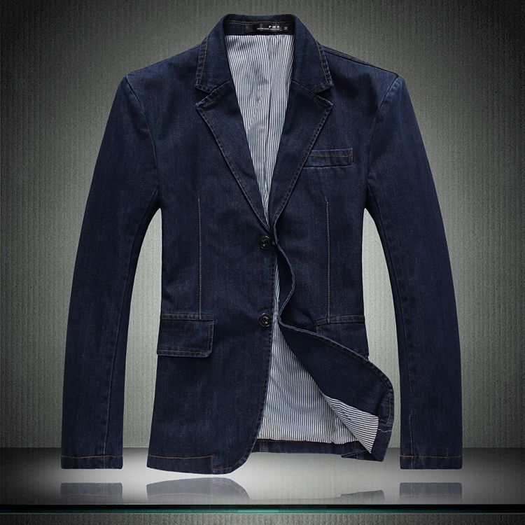 mens denim suit