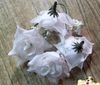 Hot ! White Crimping Rose Flower Head Wedding Silk Flower Decoration Flower Ball Flower Arrangement 5.5cm