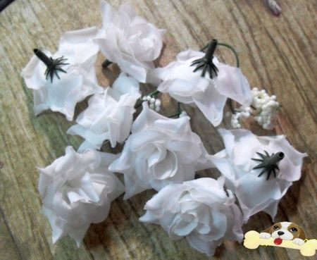 Heet ! Witte krimpende roos bloem hoofd bruiloft zijde bloem decoratie bloem bal bloem arrangement 5,5 cm