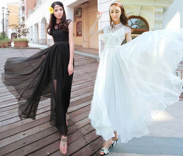 vintage lace maxi dress