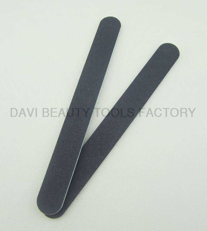 Emery Board 50st / Rak svart rund nagelfil för nagelkonst # SC0311-01