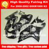 Custom race fairing kit for SUZUKI GSX R1000 2000 2001 2002 GSXR1000 00 01 02 K2 fairings G2c popular all black aftermarket motorcycle parts