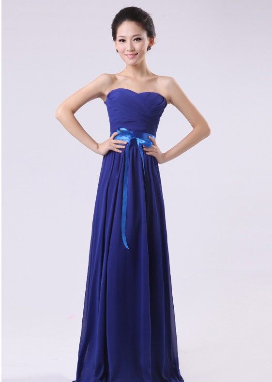 Discount Sweetheart Royal Blue Chiffon 2013 Beach Party Dresses Prom ...