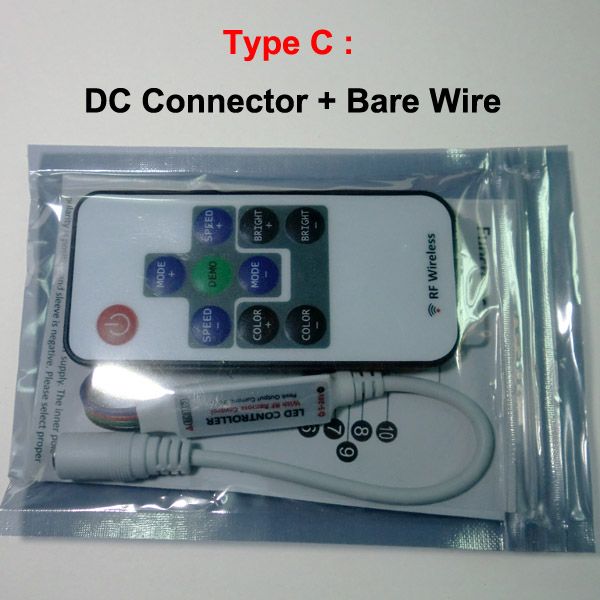 10 шт. тонкий мини-контроллер RF RGB LED для светодиодной ленты RGB 524 В DC144W288W2893546