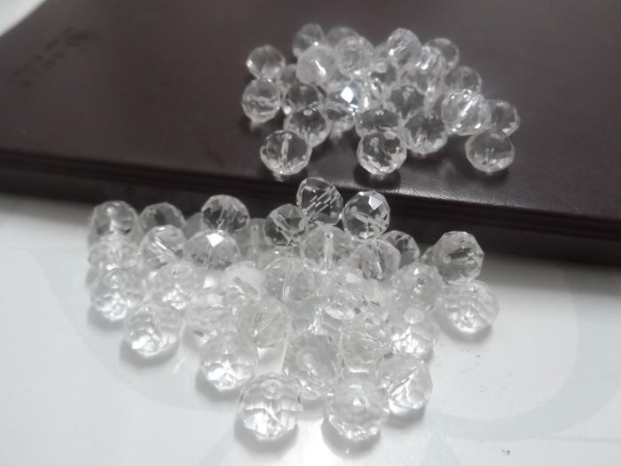 10mm mycket ren kristall rund rondelle lösa pärlor mode diy smycken hitta