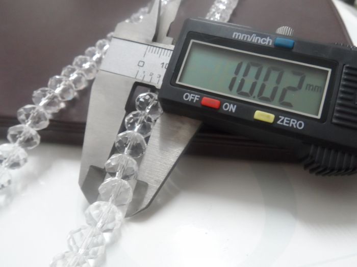 10mm muito cristal limpo rodada Rondelle solta Beads moda jóias DIY encontrar