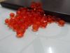 GRATIS Fartyg! 72PCS LOT 10mm Orange Kristaller Rundglas Loose Pärlor Fashion DIY Smycken Fynd