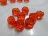 GRATIS Fartyg! 72PCS LOT 10mm Orange Kristaller Rundglas Loose Pärlor Fashion DIY Smycken Fynd