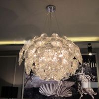New Modern Hope Apple Pendant Lamp Dining/Living Room Suspension Hanging Light Bedroom Clear Acrylic Study Room Lobby Chandelier