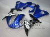 Kit de carenagem de 5 presentes para YAMAHA 2003 2004 YZF-R6 03 04 YZFR6 YZF R6 YZF600 kit de corpo de carenagem preto azul zs36