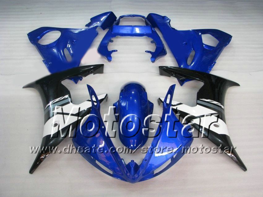 5 Gifts fairing kit for YAMAHA 2003 2004 YZF-R6 03 04 YZFR6 YZF R6 YZF600 blue black fairings body kit zs36