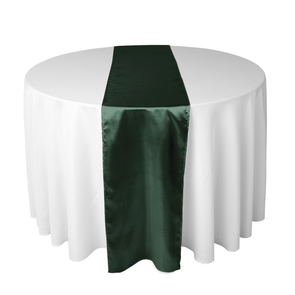 Hunter Green Satin Table Runners 12 X 108 Wedding Party