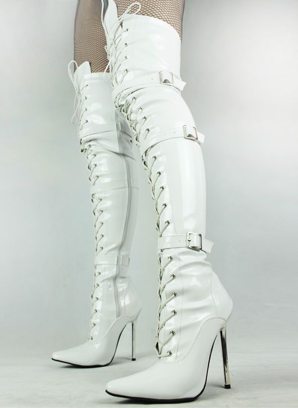 sexy white boots