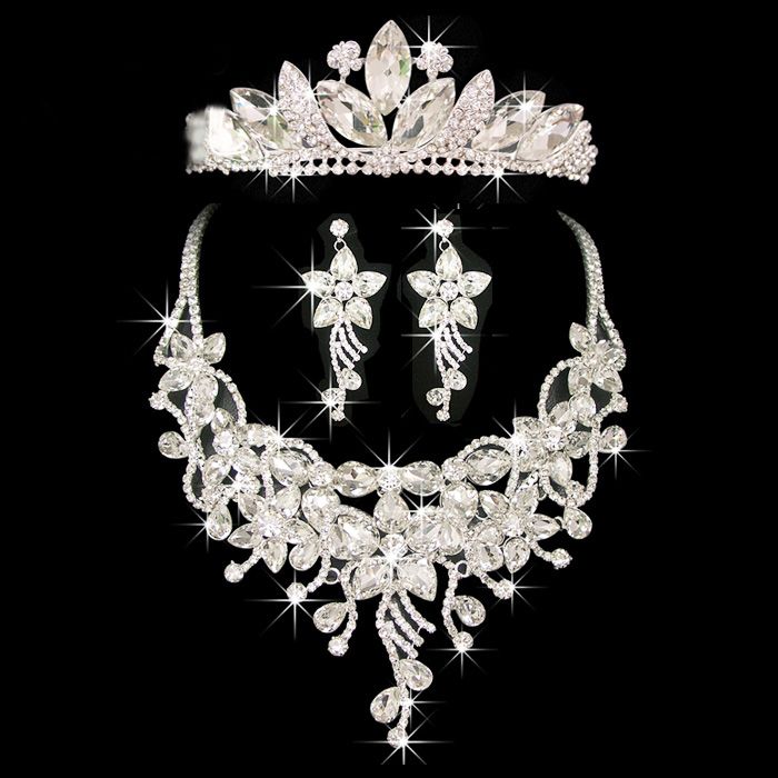 2019 bridal wedding jewelry alloy four piece jewelry set 2019 bridal wedding jewelry alloy four piece jewelry set