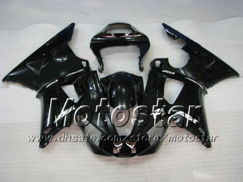 7 Gifts black fairings for 2000 2001 Yamaha YZF R1 YZFR1 00 01 YZF-R1 YZF1000 full fairing kit