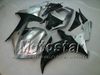 Mattschwarze und silberne Karosserieverkleidungen für YZF R1 2002 2003, YZFR1 02 03, YZF-R1 Vollverkleidungsset + 7 Geschenke