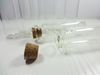 50x clara garrafa de vidro de frascos de desejos com cortiça de madeira 73mmx22mmx15mm frete