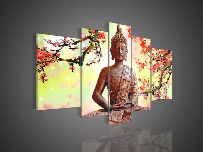 Wall Art Painting best 5 panel wall art religion buddha oil painting on canvas Wall Art Painting best 5 panel wall art religion buddha oil painting on canvas