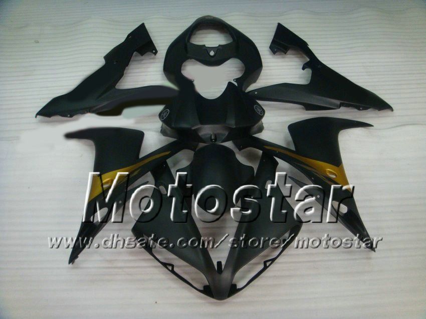 Комплект для обтекателя Road Racing для Yamaha 2004 2005 2006 YZF-R1 04 05 06 YZFR1000 Flat Black Magis