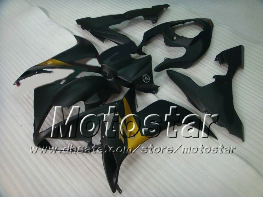 Road racing kuip kit voor YAMAHA 2004 2005 2006 YZF-R1 04 05 06 YZFR1000 platte zwarte Stroomlijnkappen