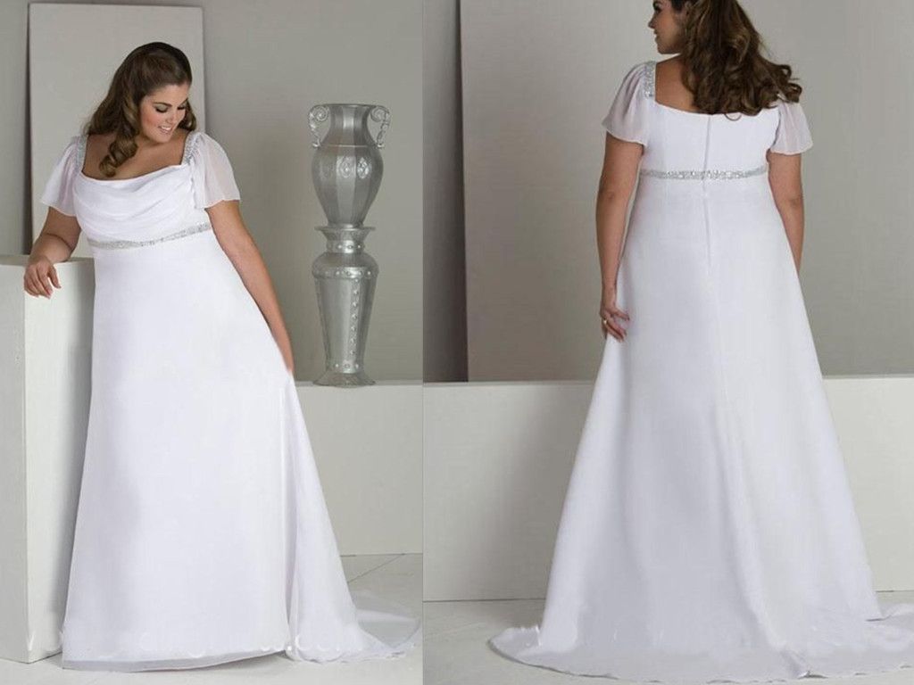 plus size wedding dresses for older women