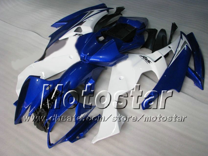 Комплект гоночного обтекателя для Yamaha 2006 2007 YZF-R6 06 07 YZFR6 06 07 YZF R6 YZFR600 Blue White Custom Sage Set ab58