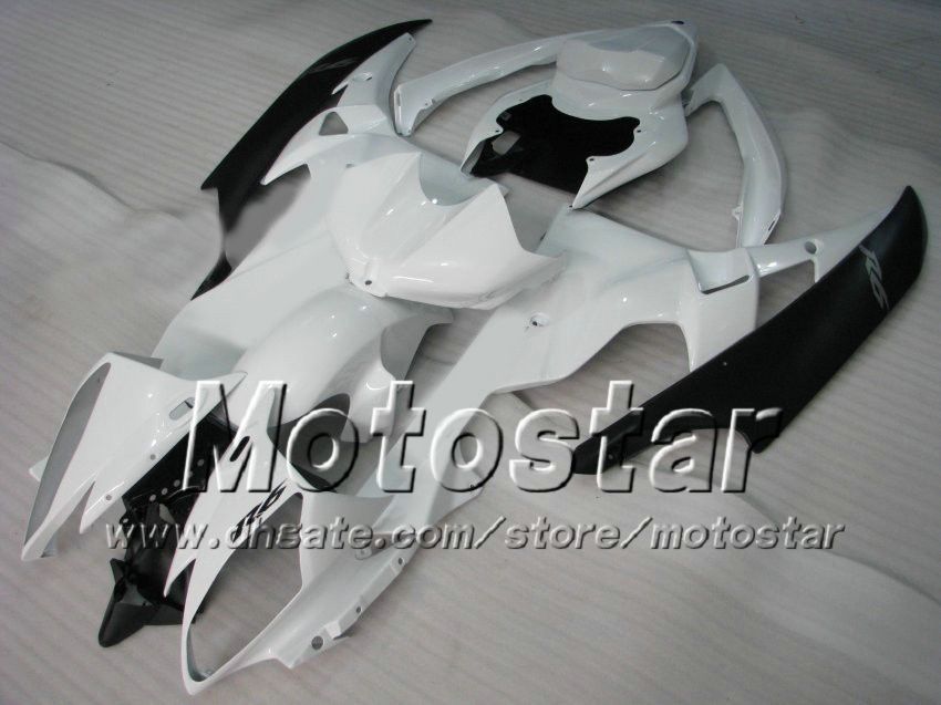 Kit carenatura racing YAMAHA 2006 2007 YZF-R6 06 07 YZF R6 YZFR600 carenature personalizzate bianco nero set ab60