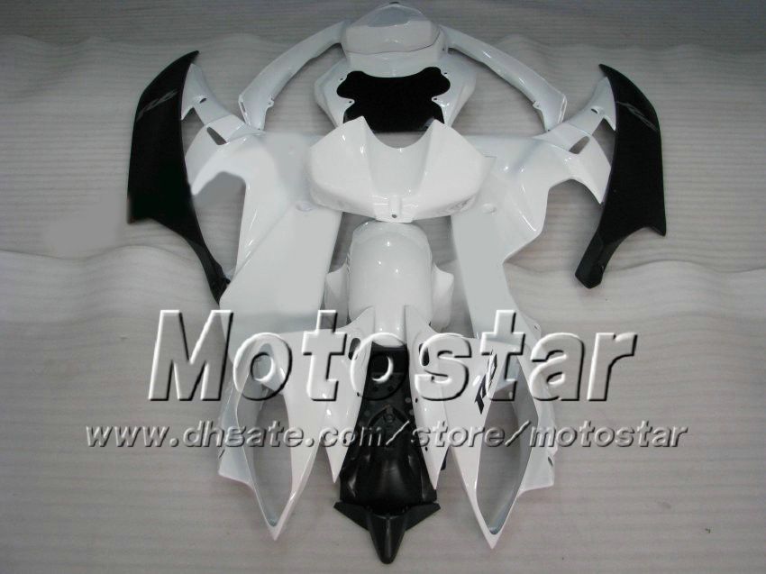 Zestaw Racing Fairing dla Yamaha 2006 2007 YZF-R6 06 07 YZF R6 YZFR600 White Black Custom Fairings Zestaw AB60