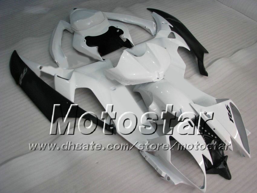 Racing fairing kit for YAMAHA 2006 2007 YZF-R6 06 07 YZF R6 YZFR600 white black custom Fairings set ab60