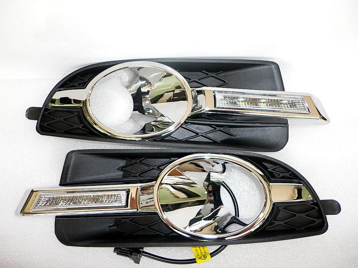 LED Daytime Running Lights DRL With Fog Lamp Cover For Buick Lacrossen 2010 2013, LED Fog Lamp
