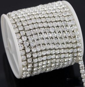 Heißer verkauf 10 Yards Diamante Strass Kuchen Banding Trim Kuchen Dekoration 4,3mm Fit Schmuck Kleidung