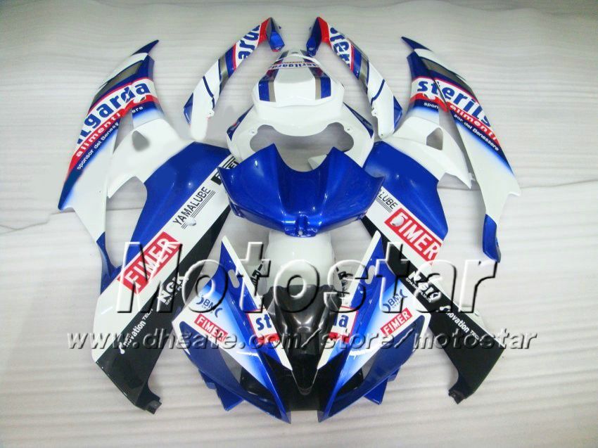 Yamaha 2006 2007 YZF-R6 06 07 YZF R6 YZFR600 MIX COLOR FIMER CUSTOM FABOINGS SET AB66을위한 레이싱 페어링 키트