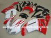 Kawasaki ZX6R 07 08 Ninja ZX 6R 2007 2008 Motelcycle Fairings G7B Bodywork Red White Black Aftermarketの無料カスタマイズABSフェアリングキット