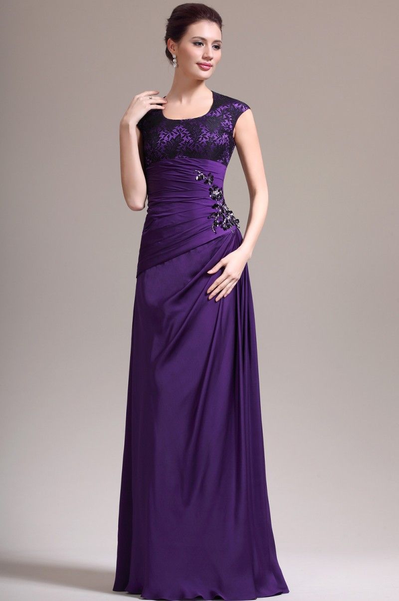 mother of bride purple