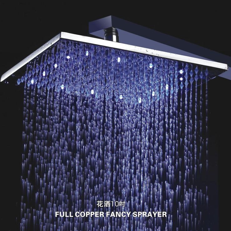 2017 2014 Different Color Shower 10 Inch Square Brass Led Rain ... 2017 2014 Different Color Shower 10 Inch Square Brass Led Rain ...