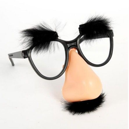 glasses with big nose and mustache