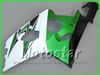 Green White Wishings dla Suzuki 2004 2005 GSXR 600 750 K4 GSXR600 GSXR750 04 05 R600 R750 Road Racing Wallmarket Fairing