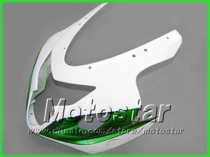 Groene witte kluizen voor Suzuki 2004 2005 GSXR 600 750 K4 GSXR600 GSXR750 04 05 R600 R750 Road Racing Aftermarket Fairing