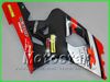 Kit carenatura rosso nero argento PER GSXR 600 750 2004 2005 K4 GSXR600 GSXR750 04 05 R600 R750 carrozzeria