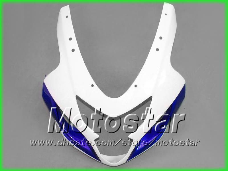 Blue White Fairings Bodywork Kit för Suzuki 2004 2005 GSXR 600 750 K4 GSXR600 GSXR750 04 05 R600 R750 Kroppsreparation ABS Fairings