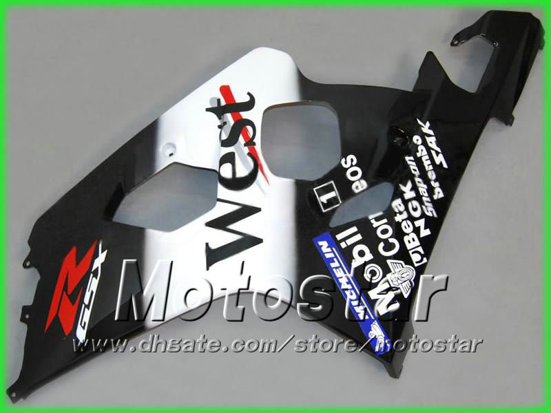 WEST ABS Bodywork Kit For Suzuki GSXR 600 750 K4 2004 2005 GSXR600 GSXR750 04-05 R600 R750