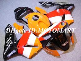Customised Injection Moulded Fairing for CBR600RR 03 04 CBR 600RR 2003 2004 CBR 600F5 03 04 Yellow red Fairings set