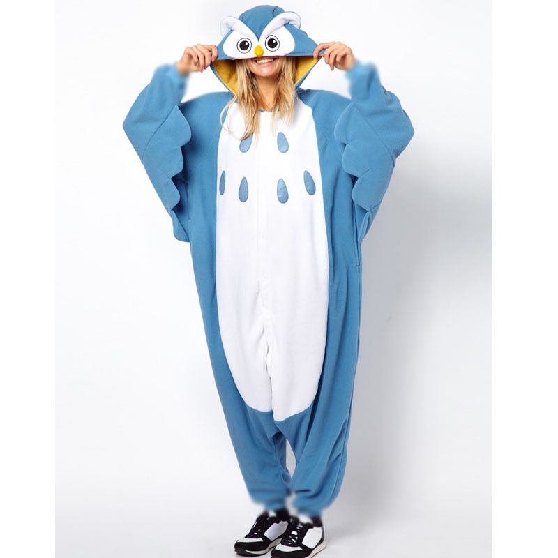 Rendimiento Kigurumi Pijamas Animal Halloween Buho Cosplay Polar Buho Dibujos Animados Ropa De Dormir De 25,23 € | DHgate
