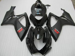 100% Hi-grade injection molding ABS Motorcycle racing fairings for Suzuki GSX R600 750 2006 2007 06 07 fairing kit K6 Matt glossy black