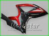 100% Fit Injeciton Golding Black + Red Fairing Body Kit för GSXR 600 750 K6 GSXR600 GSXR750 06 07 R600 R750 2006 2007 + Vindren