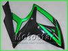 Black Green Motorcycle Fairings for Suzuki 2006 2007 GSXR 600 750 K6 GSXR600 GSXR750 06 07 R600 R750 2006-2007 كيت هدية كاملة